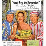 Bob Hope, Dorothy Lamour y Bing CRosby anunciando bombones Whitman